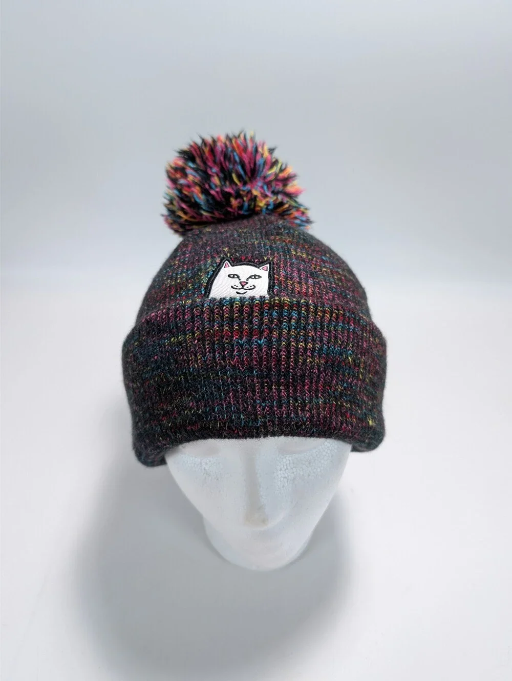 Ripndip Lord Nermal Multi-color Pom Beanie